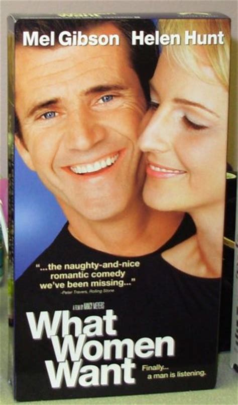 What Women Want Vhs Starring Mel Gibson Helen Hunt Marisa