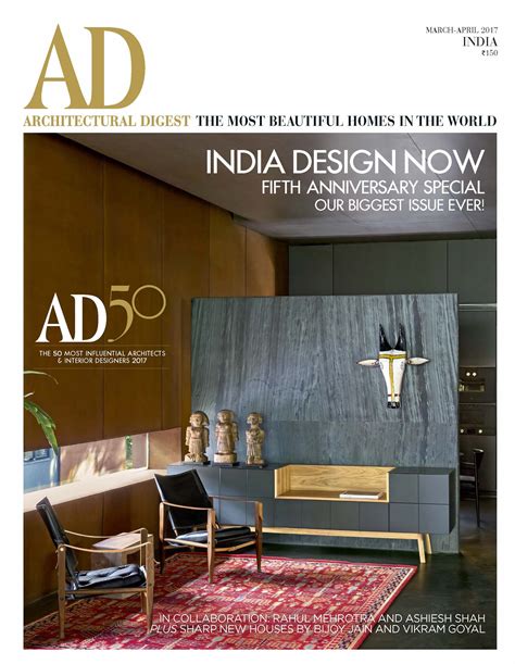 reasons  pick  ads  anniversary march april  issue architectural digest india
