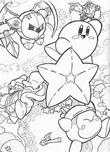 Kirby Coloring Pages Return Dreamland Knight Meta Print Commission Flight Popular Coloringhome Birthday sketch template
