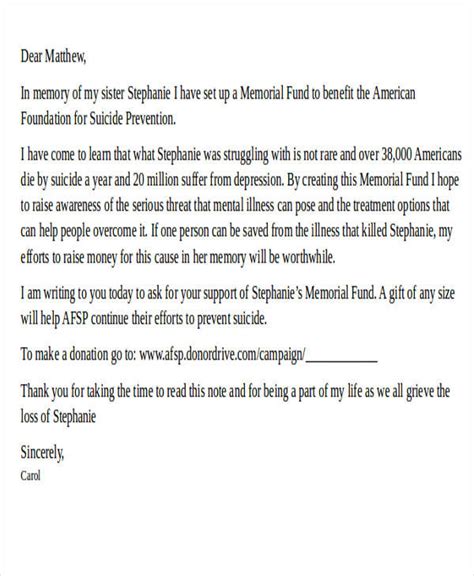 memorial donation acknowledgement letter  family mamiihondenkorg
