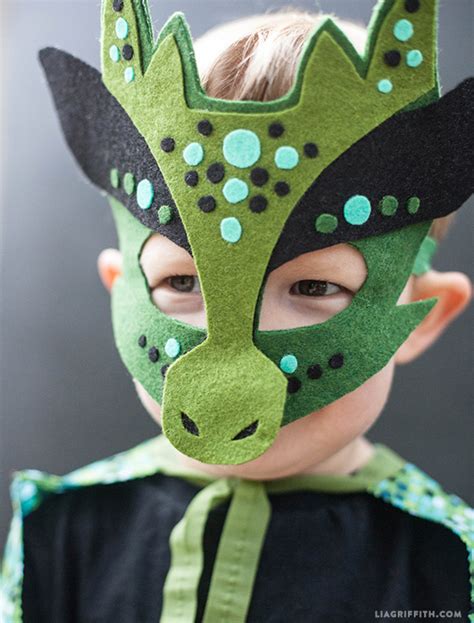 homemade halloween costume  sew dragon mask