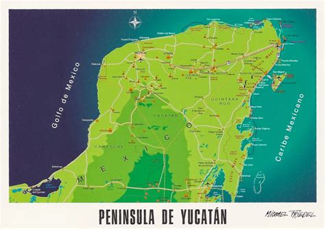 favorite views mexico peninsula de yucatan map