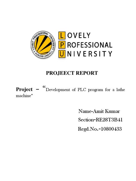 projeect report  amit kumar section retb regd    switch numerical