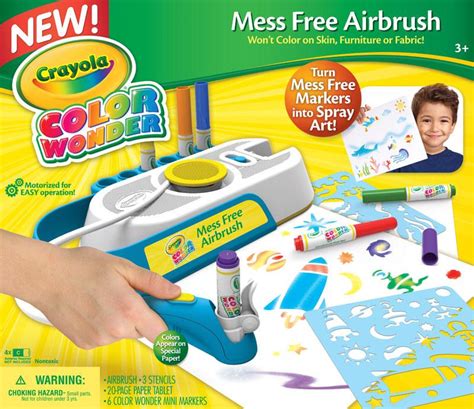 amazoncom crayola cw mess  airbrush toys games