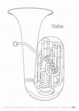 Moldau Malvorlage Tuba Musik Musikinstrumente sketch template