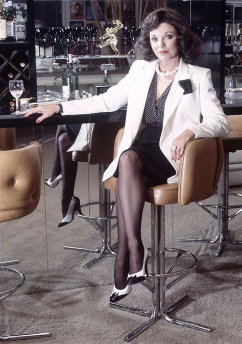 dame joan collins nyc power dressing vintage suits famous girls