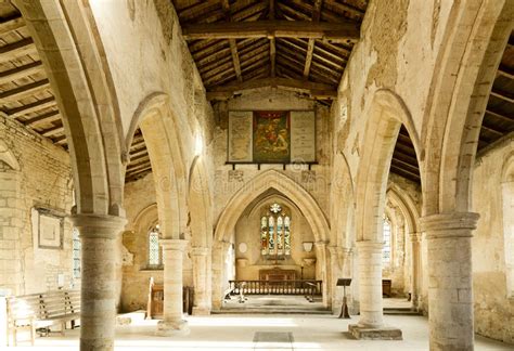 century english church stock image image  pillar wood