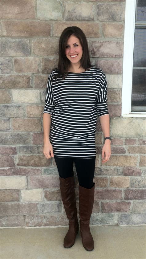 what i wore real mom style black and white striped shirt realmomstyle