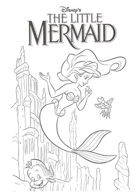 pin  billie owens  coloring book ariel coloring pages mermaid