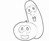Cucumber Larry Coloring Drawing Pages Random Getdrawings sketch template