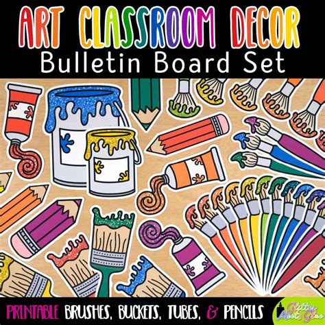 art classroom decor bulletin board set