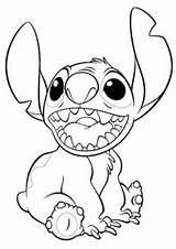 Stitch Coloring Pages Tulamama Easy sketch template