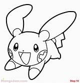 Minun Coloring Pages Plusle Pokemon Malvorlagen Beste Malvorlage Schön Draw Divyajanani Getdrawings Getcolorings sketch template