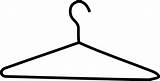 Hanger Coathanger Clip Drawing Clipart Shirt Cliparts Clker Large Use sketch template