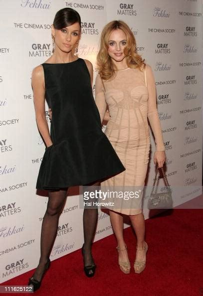 Bridget Moynahan And Heather Graham During The Cinema Society And