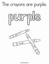 Purple Coloring Crayons Pages Built California Usa Twistynoodle sketch template