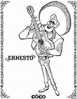 Pixar Dante Ernesto sketch template