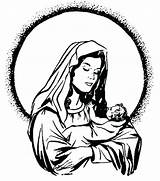Jesus Mary Coloring Mother Pages Getdrawings Getcolorings sketch template