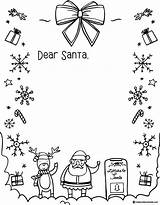 Natale Borders Lettera Babbo Stampare Letterine Letterina Thebestideasforkids sketch template