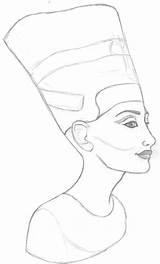 Nefertiti Pages Coloring Template sketch template