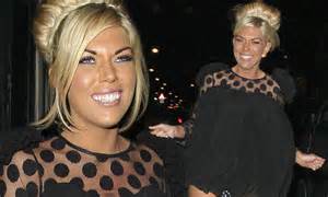 frankie essex flashes her knickers as her super short