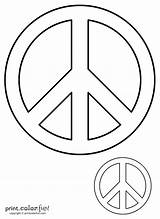 Peace Sign Printable Signs Stencil Coloring Pages Print Color Pattern Patterns Fun Template Symbols Crafts Stencils Large Little Printcolorfun Templates sketch template