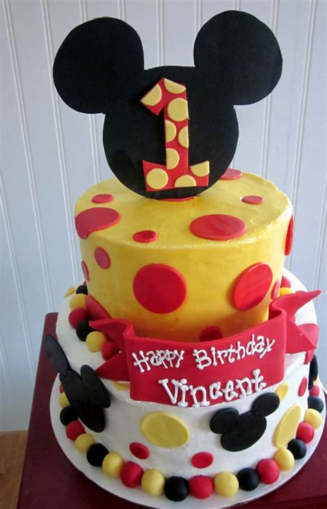 darlin designs mickey mouse  birthday cake  smash cake