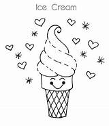 Ice Cream Coloring Pages Kids Pdf sketch template