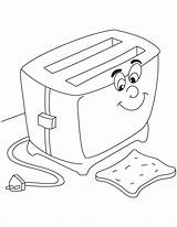 Toaster Sandwich sketch template