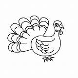 Turkey Cartoon Coloring Thanksgiving Adult Pages Canada Lovely Pretty Color Print Printable Netart Getdrawings Drawing sketch template
