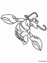 Pages Crayfish Coloring Printable sketch template