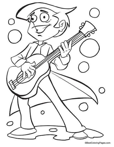 guitar coloring page   guitar coloring page  kids