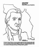 Monroe Coloring James Pages Printables Madison Color Presidents President Usa Go 5th Kids Print Next Back Comments sketch template