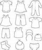 Clothes Coloring Pages Summer Color Getcolorings sketch template