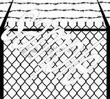 Fence Wire Drawing Barbed Getdrawings sketch template