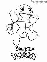 Pokemon Kolorowanka Squirtle sketch template