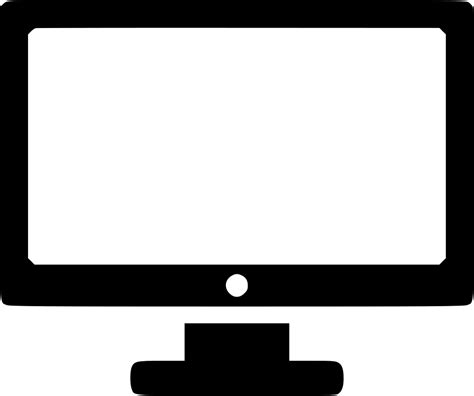 display screen monitor video svg png icon