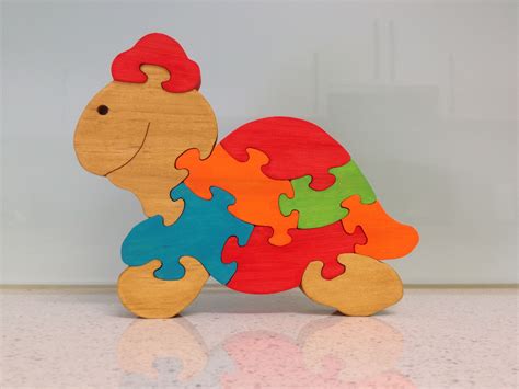 turtle wood toys wood puzzles scroll