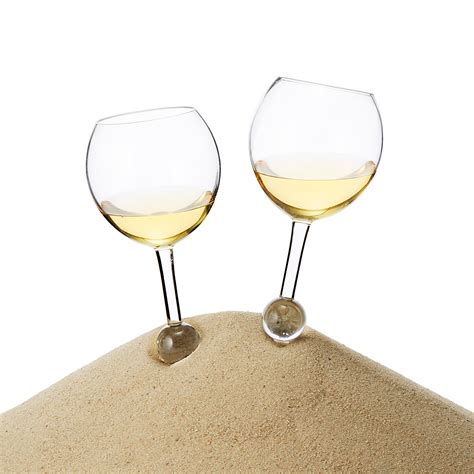 Staked Outdoor Wine Glasses