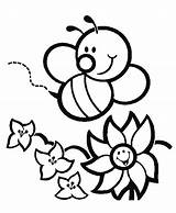 Bee Coloring Pages Preschool Printable Kids Color Animals Dibujos Imagenes Infantiles Sheet Bumble Leave Preschoolcrafts sketch template