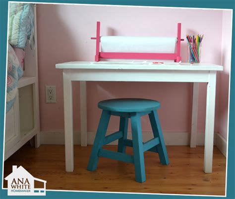 ana white play table stools diy projects