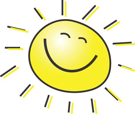 summer clipart illustration   happy smiling sun