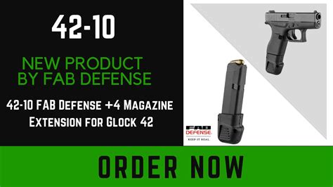 product  fab defense     magazine extension   glock  zfi