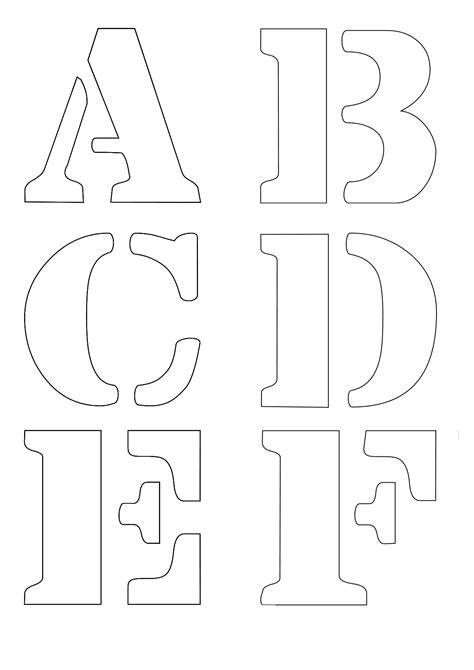 letter stencils