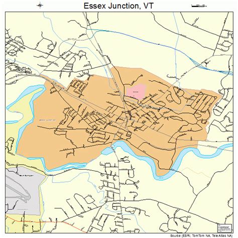 essex junction vermont street map 5024400