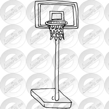 basketball hoop outline  classroom therapy  great basketball
