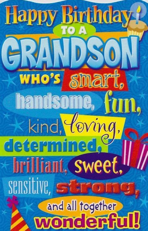 grandson birthday card  simple indulgence happy birthday grandson