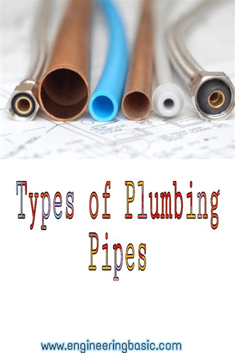 Types Of Plumbing Pipes Engineering Basic Types Of Plumbing