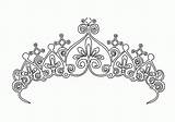 Coloring Tiara Princess Print Gif sketch template