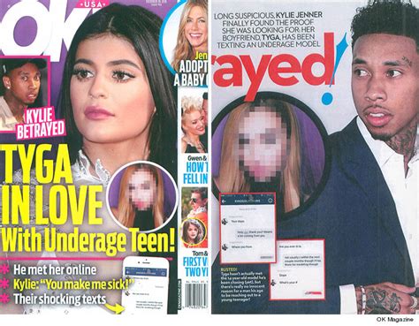 tyga relentlessly texted 14 year old girl gloria